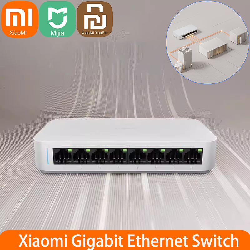 Xiaomi Hub Mijia Hub - Xiaomi Mi 8 port RJ45 Gigabit