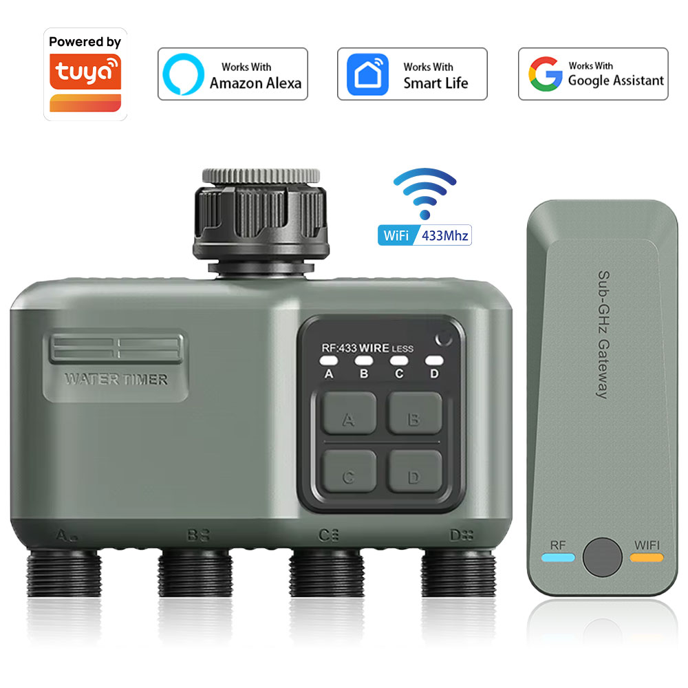Smart Garden Water Timer - Bahçe Hortumu için 4 Çıkışlı Programlanabilir