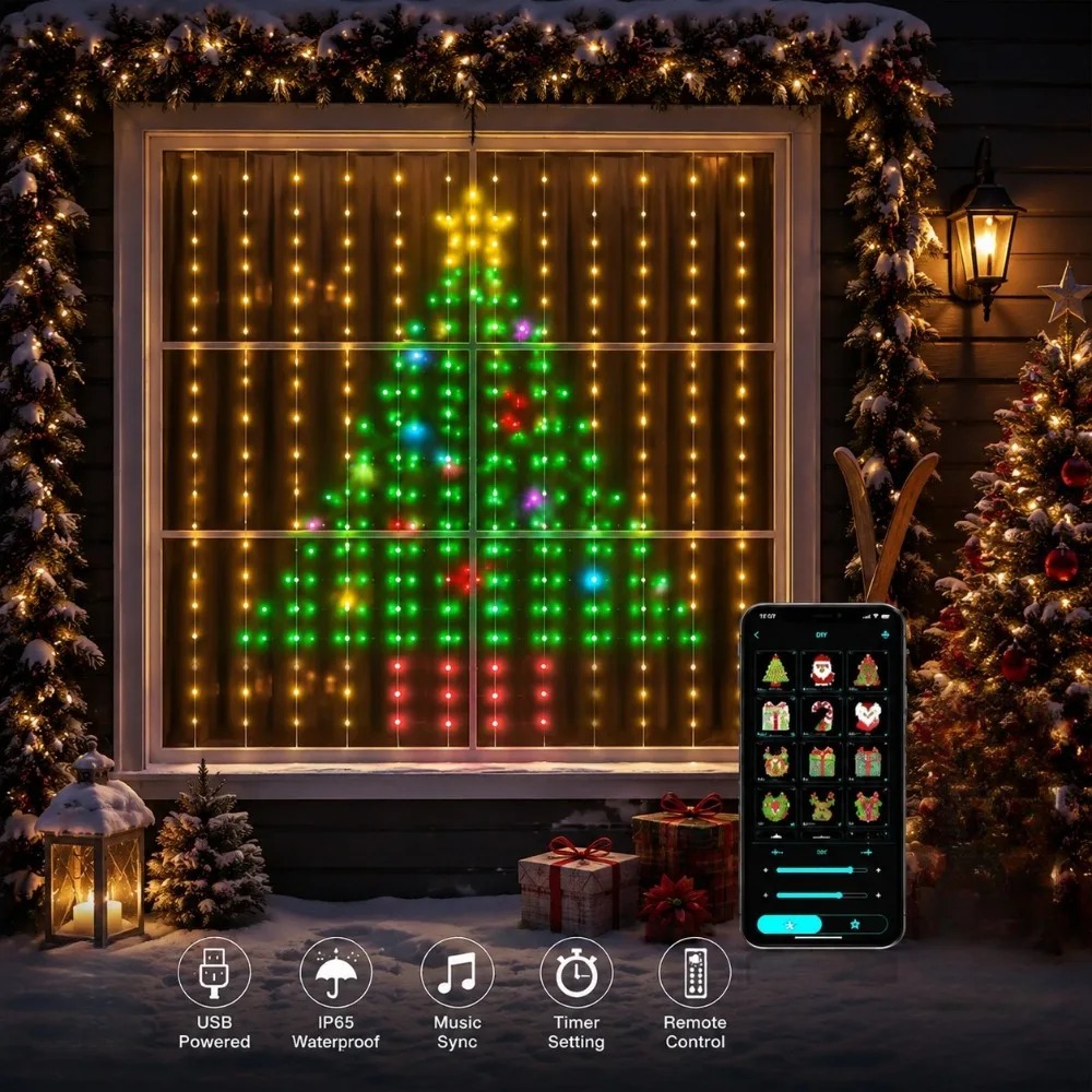 Dış Mekan LED Piksel Perde Işı - Smart Garden Usa incelemesi ve fiyatı