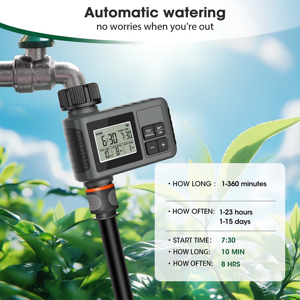 30-5m Bahçe LCD Düğme Zamanlay - Smart Garden Watering Can incelemesi ve fiyatı