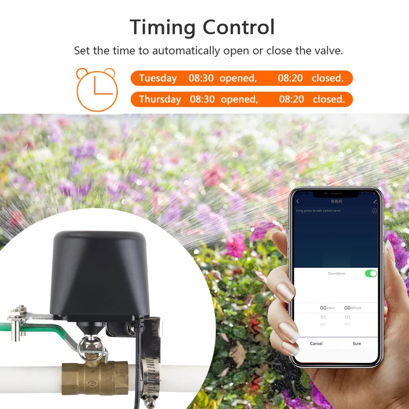 Akıllı WiFi Su Vanası Zigbee G - Smart Garden Water Timer incelemesi ve fiyatı