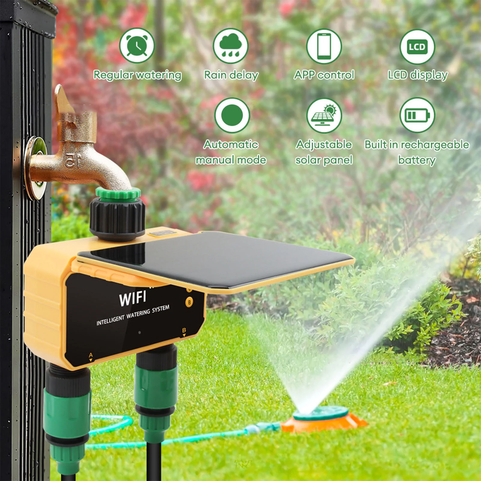 Güneş enerjili WiFi akıllı sul - Smart Garden Usa incelemesi ve fiyatı