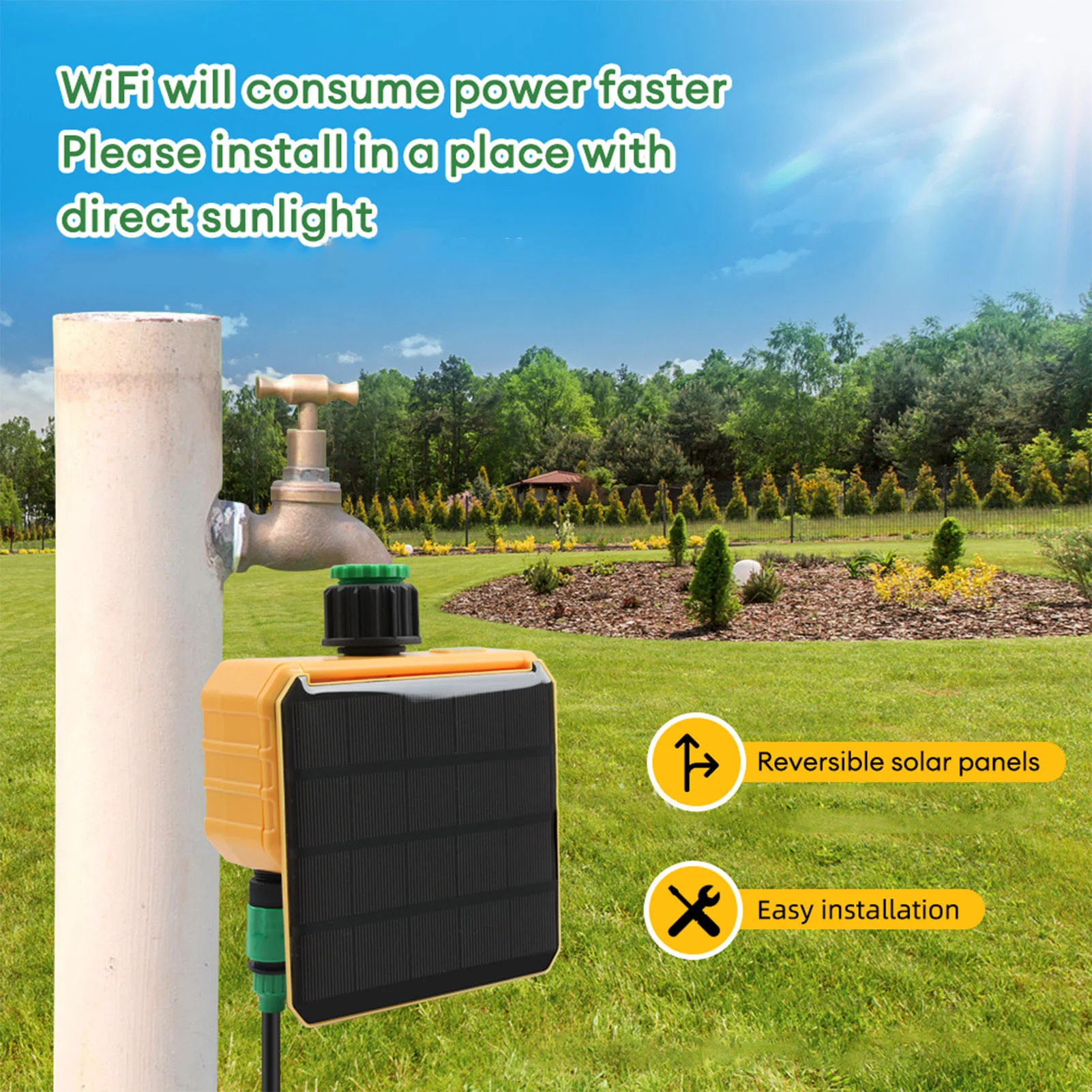 Güneş enerjili WiFi akıllı sul - Smart Garden Usa incelemesi ve fiyatı