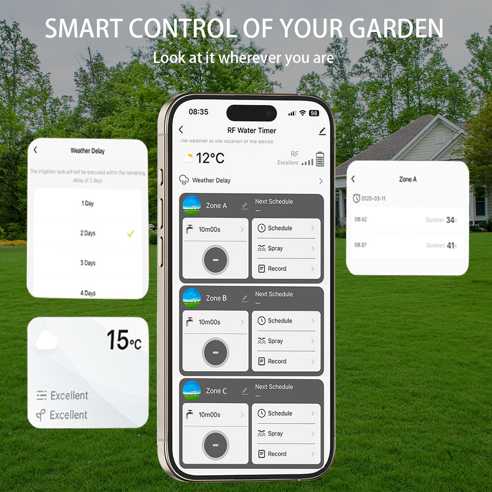 Tuya Wifi+RF433 3 Çıkışlı Su Z - Smart Garden Water Timer incelemesi ve fiyatı